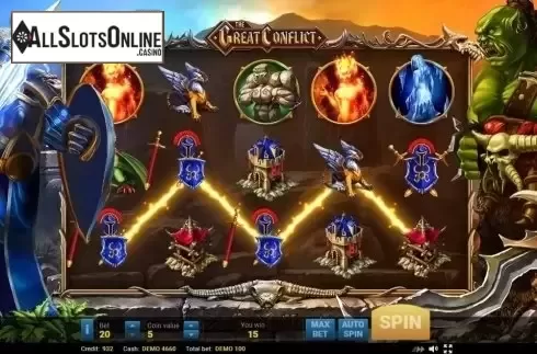 Win Screen 2. The Great Conflict from Evoplay Entertainment