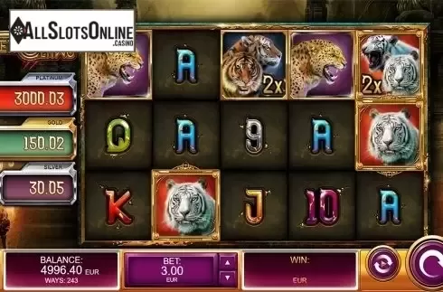Reels screen. Tiger Claws (Kalamba Games) from Kalamba Games