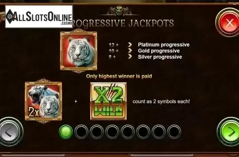 Paytable 1. Tiger Claws (Kalamba Games) from Kalamba Games