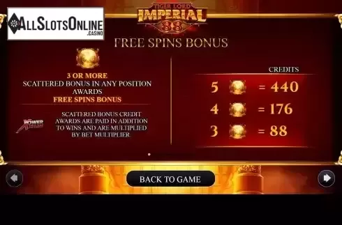 FS bonus screen
