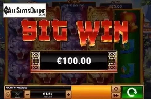Big Win. Tiger Stacks from Rarestone Gaming