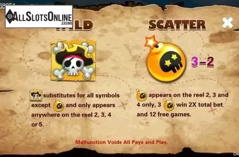 Wild & Scatter. Treasure Island (CQ9Gaming) from CQ9Gaming