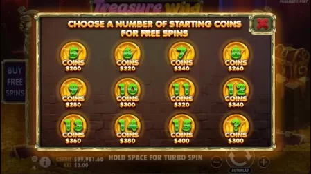 Treasure Wild slot screenshot 3