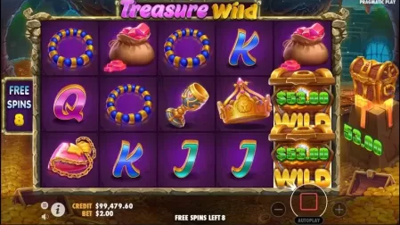 Treasure Wild slot screenshot 6
