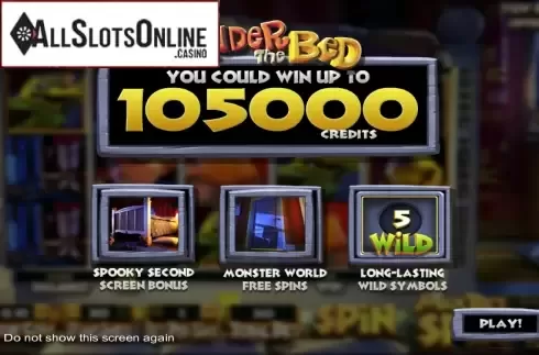 Game features. Under the Bed from Betsoft