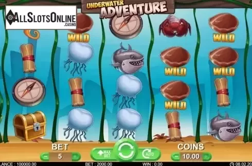 Reel screen. Underwater Adventure from 7mojos