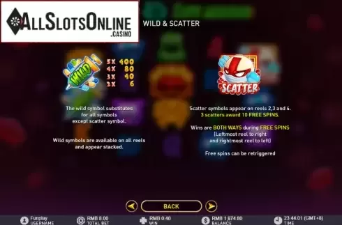 Paytable 3. Virus Invasion from GamePlay