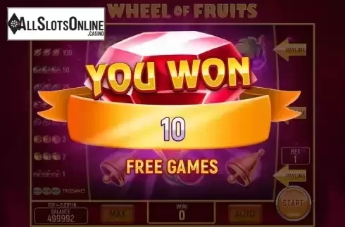 Free Spins screen 2
