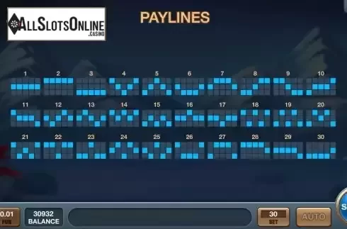Pay Lines screen