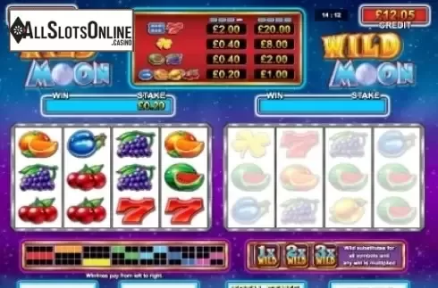 Win screen. Wild Moon from StakeLogic