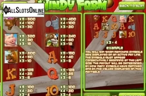Screen2. Windy Farm from Rival Gaming