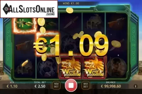 Win Screen 1. Wolf Warrior from KA Gaming