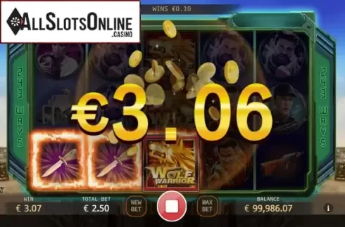 Win Screen 4. Wolf Warrior from KA Gaming