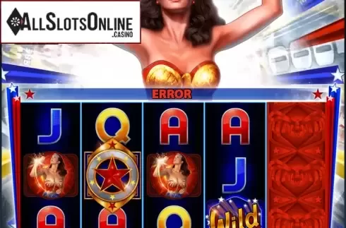 Mystery symbol screen. Wonder Woman Bullets & Bracelets from Bally