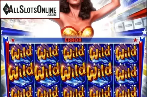 Wild win screen. Wonder Woman Bullets & Bracelets from Bally