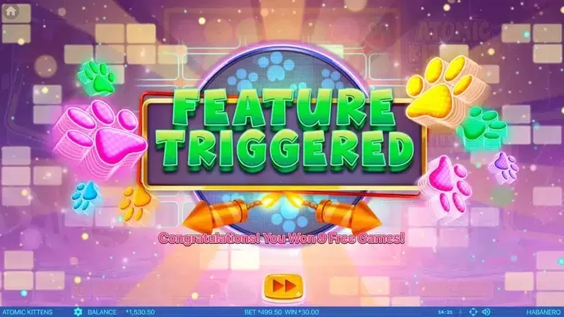 Atomic Kittens slot screenshot 3