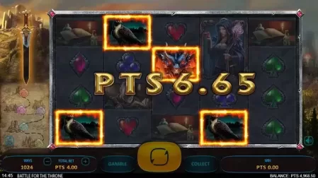 Battle for the Throne slot screenshot 3