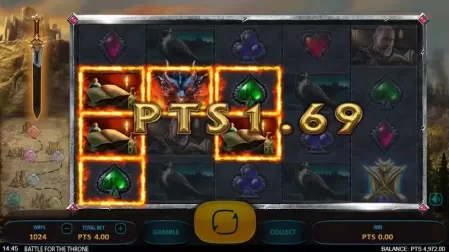 Battle for the Throne slot screenshot 2
