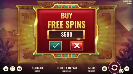 Books of Giza slot screenshot 2
