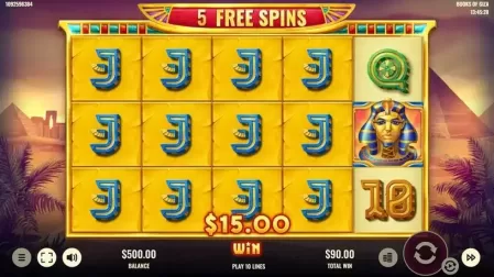 Books of Giza slot screenshot 7