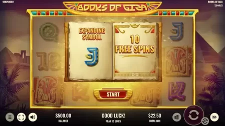 Books of Giza slot screenshot 4