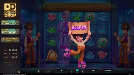 Groovy Knights Dream Drop slot screenshot 3