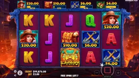 Jane Hunter and the Mask of Montezuma slot screenshot 4