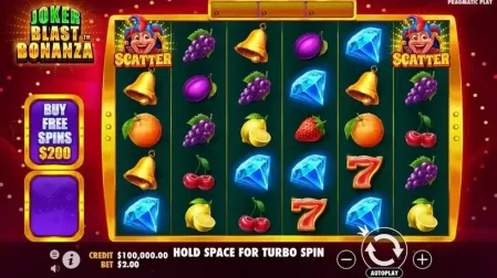 Joker Blast Bonanza slot screenshot 1