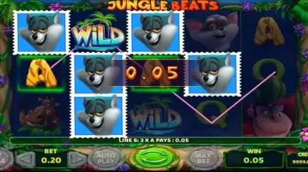 Jungle Beats slot screenshot 2