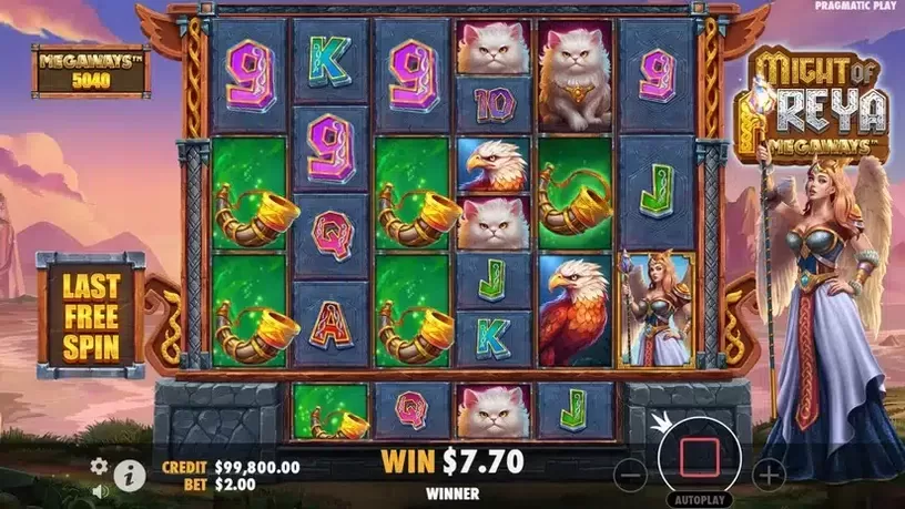 Might of Freya Megaways slot screenshot 