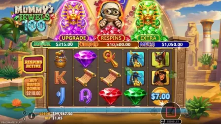 Mummy’s Jewels 100 slot screenshot 2