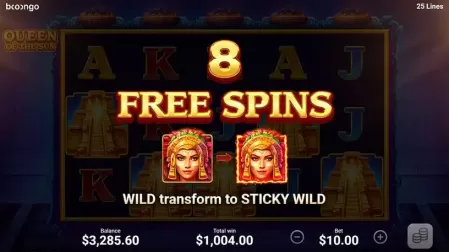 Queen of the Sun slot screenshot 2