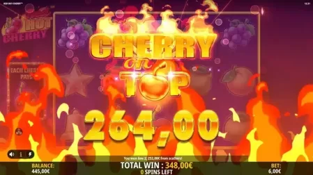 Red Hot Cherry slot screenshot 8