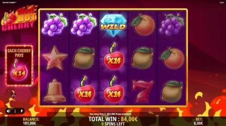 Red Hot Cherry slot screenshot 7