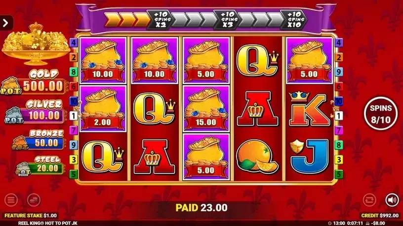 Reel King: Hot to Pot slot screenshot 
