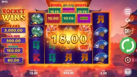 Rocket Wins slot screenshot 2