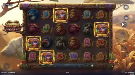 Savanna Wild Ways slot screenshot 2