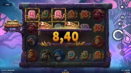 Savanna Wild Ways slot screenshot 4