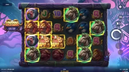 Savanna Wild Ways slot screenshot 6