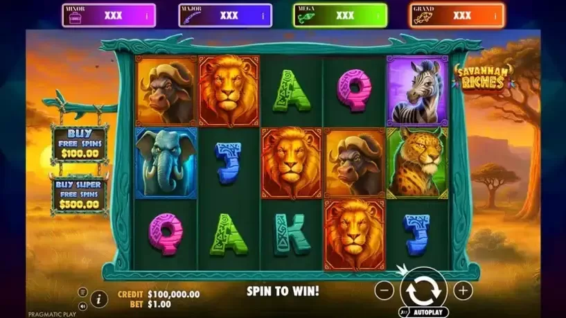 Savannah Riches slot screenshot