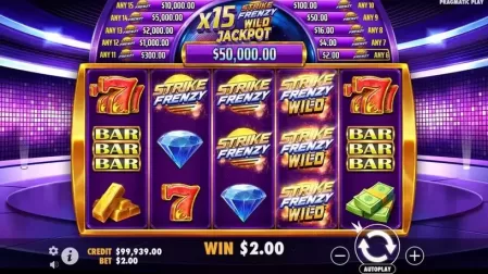 Strike Frenzy slot screenshot 3