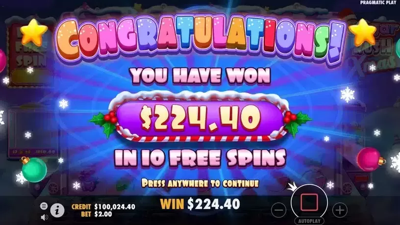 Sugar Rush Xmas slot screenshot 6