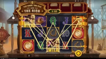 The Good, The Bad and The Rich slot screenshot 2