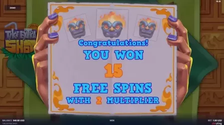Tiki Extra Shot slot screenshot 3