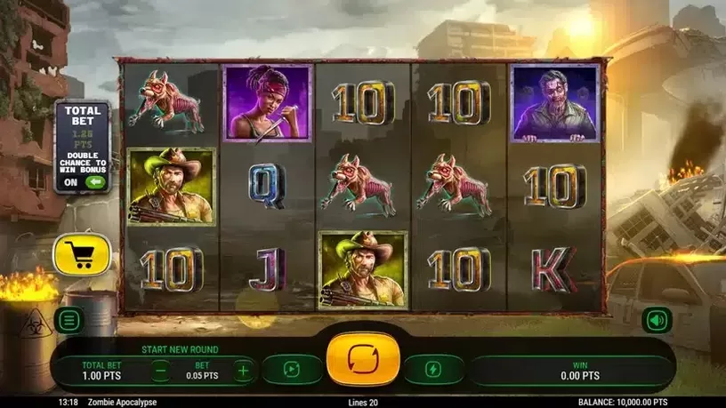 Zombie Apocalypse slot screenshot 1