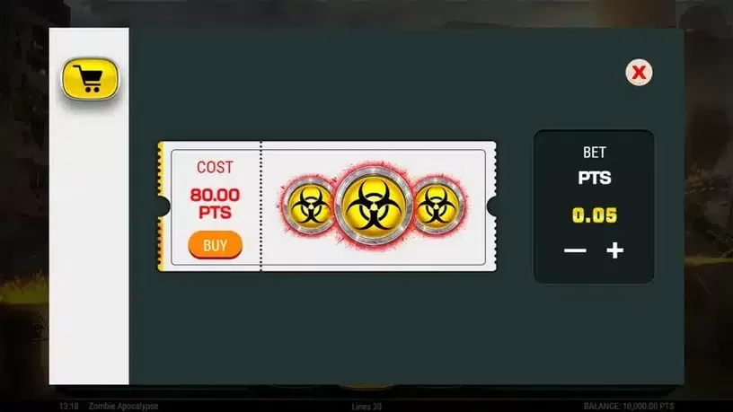 Zombie Apocalypse slot screenshot 2