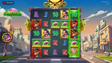 Zombzilla slot screenshot 2