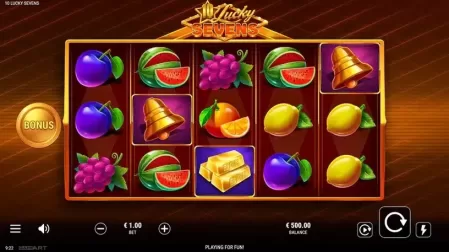 10 Lucky Sevens slot screenshot 1