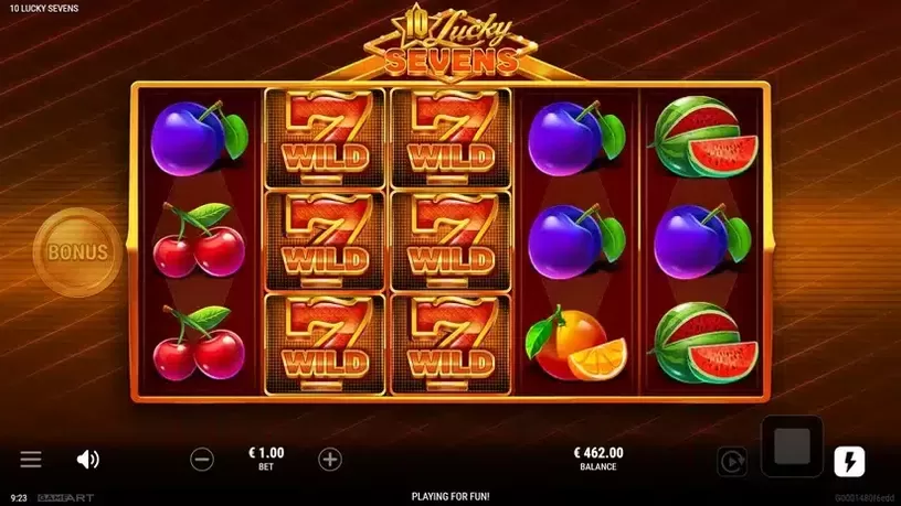 10 Lucky Sevens slot screenshot 3