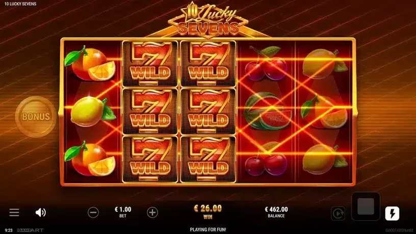 10 Lucky Sevens slot screenshot 4